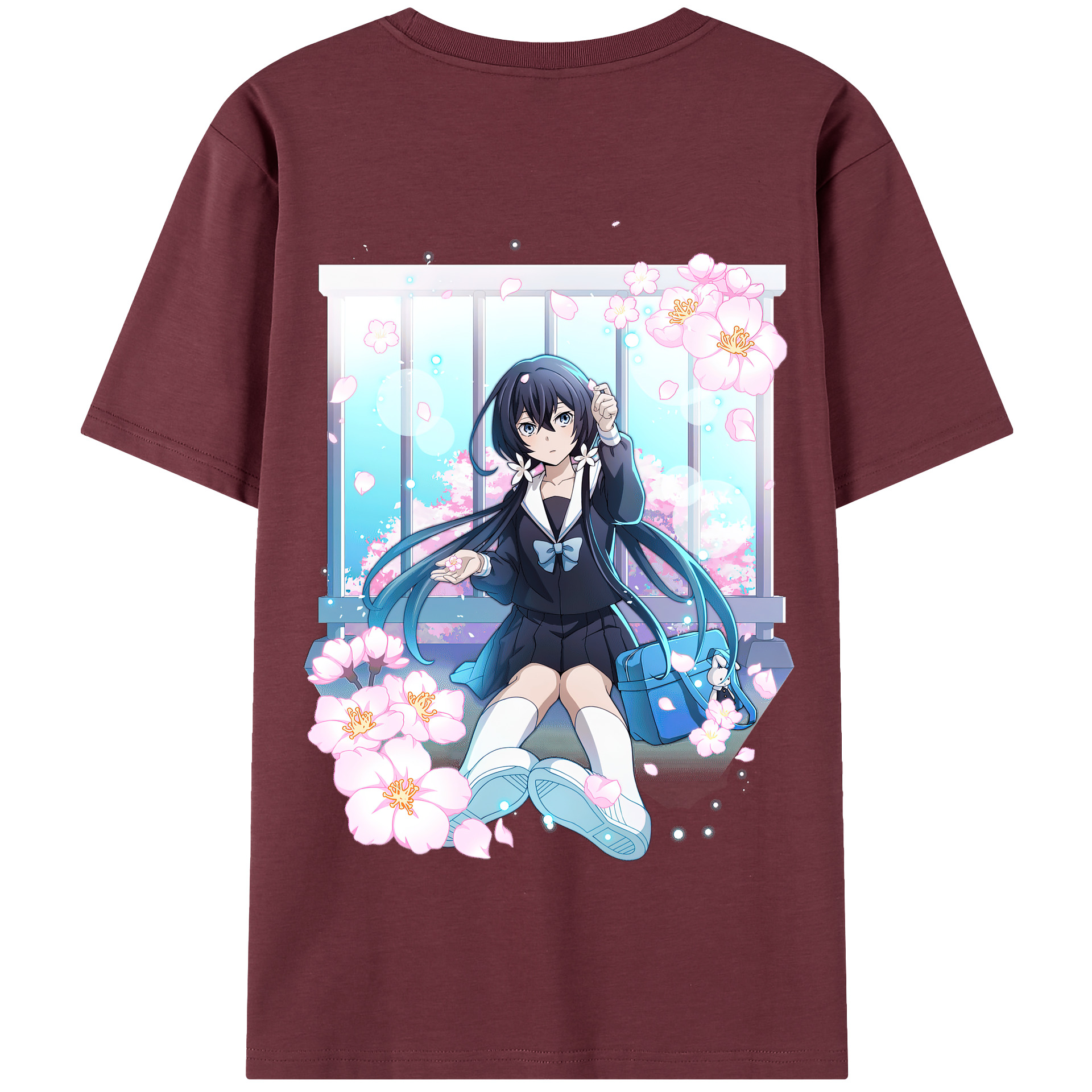 （画像用） 文豪ストレイドッグス Bungo Stray Dogs 綿100％半袖Tシャツ（背面プリント）
